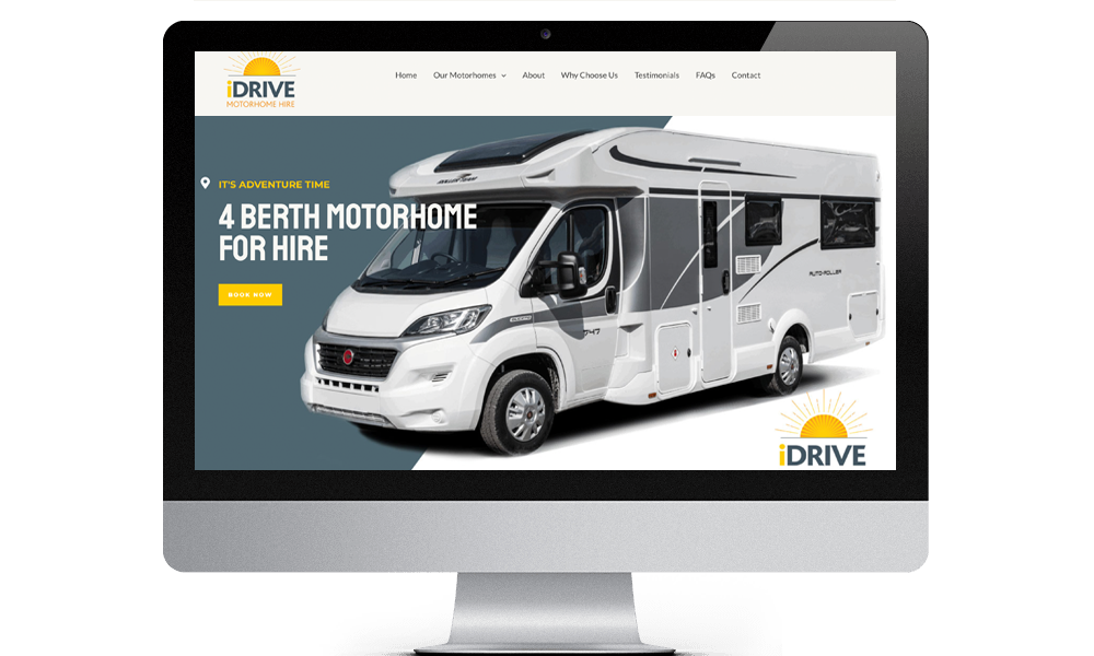 iDrive Motorhomes - web design by First Web Design, St Ives, Cambs