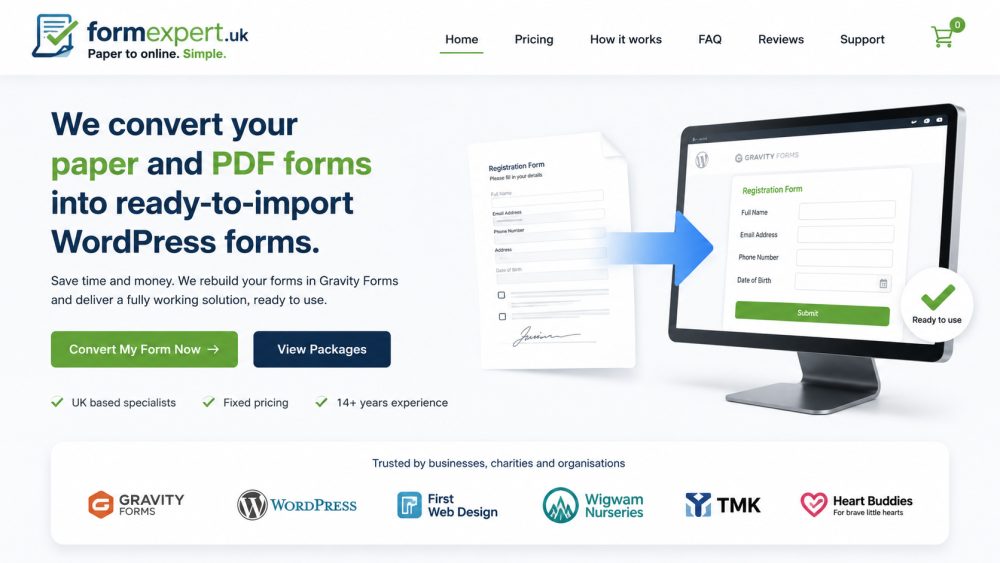 FormExpert digital forms website project